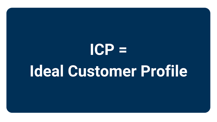 ICP stands for "Ideal Customer Profile"