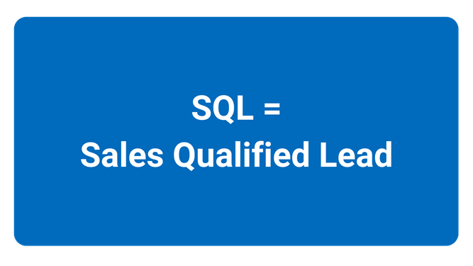 SQL stands for "Sales Qualified Lead"