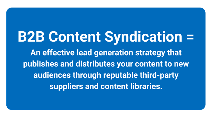 B2B Content Syndication definition