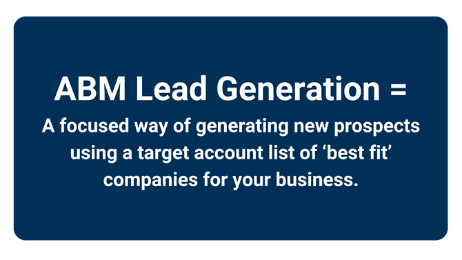 ABM Lead Generation definition