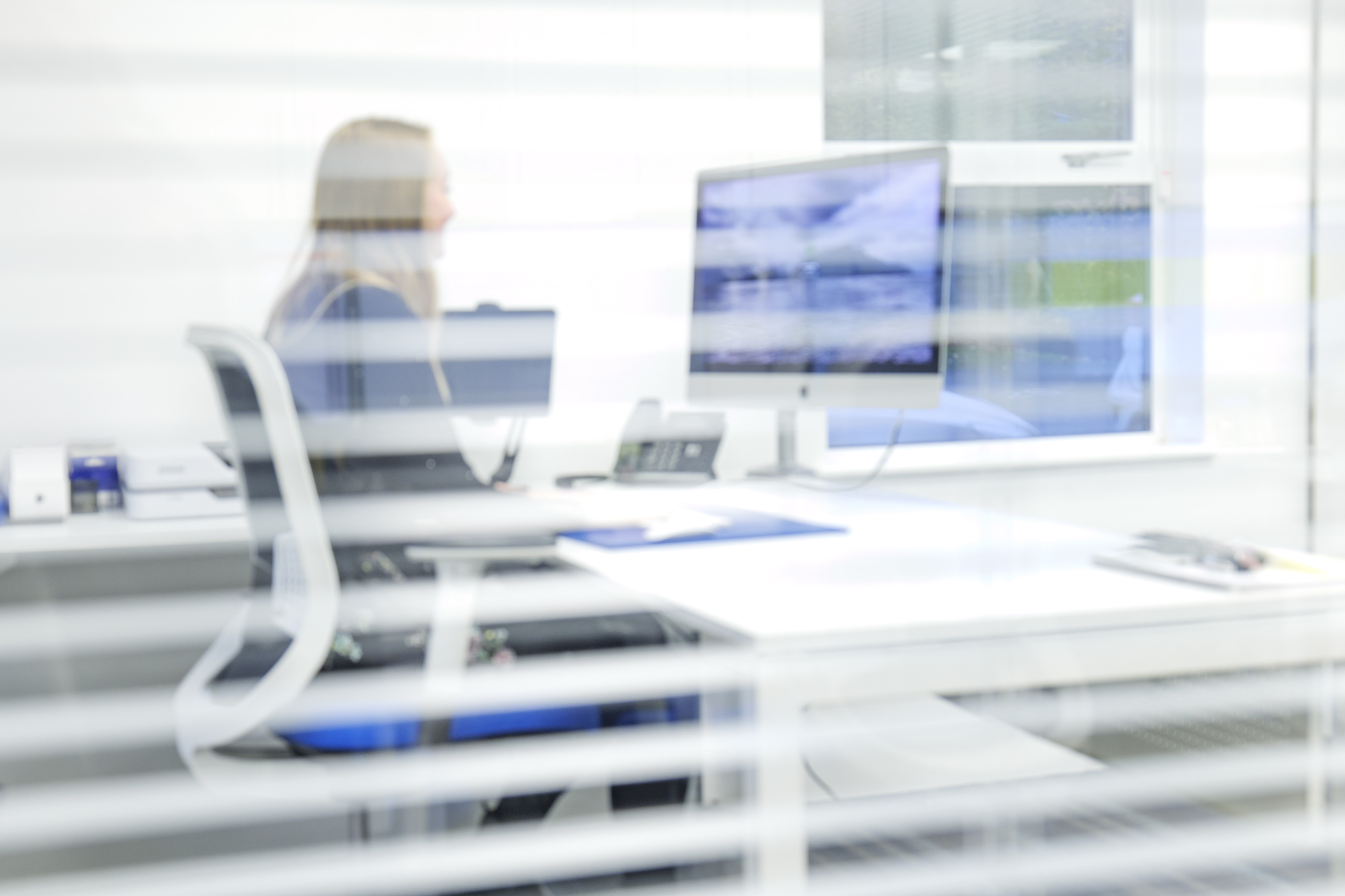 Professional working at a desk